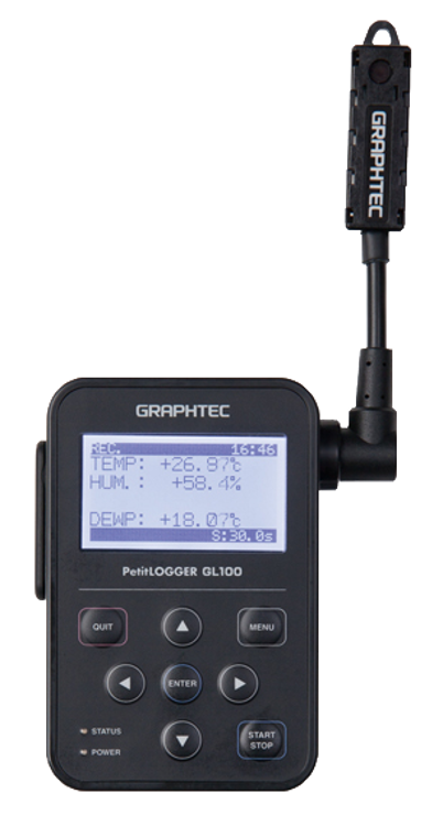 Picture of Graphtec America GL100-WL-TH Data Logger with Temp/Humidity Sensor, WLAN