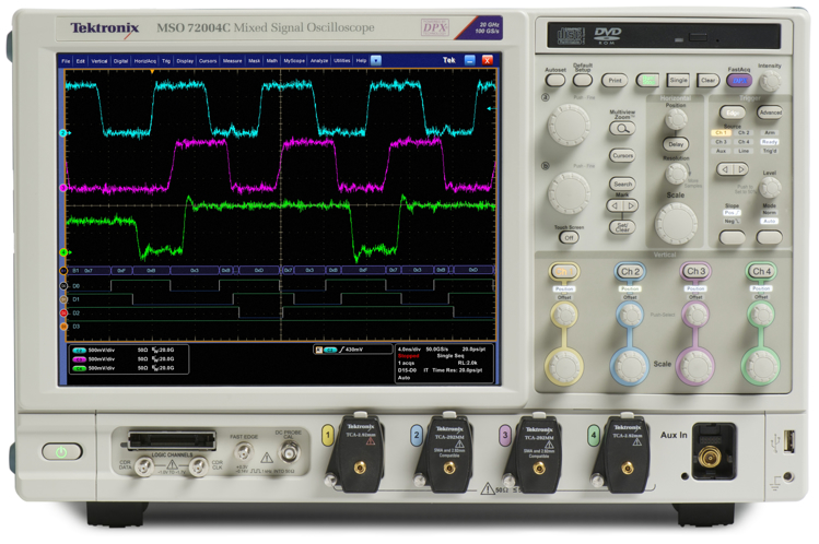 Picture of Tektronix MSO70604C Mixed Signal Oscilloscope