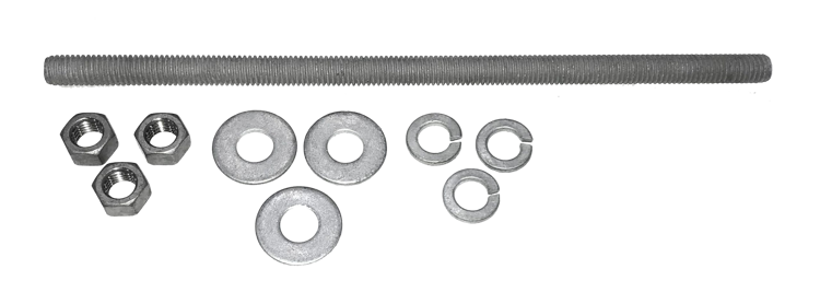 Picture of ConcealFab® PIM Shield Threaded Rod Kit, 3/8" x 9"